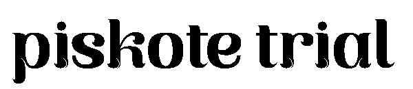 piskote trial字体