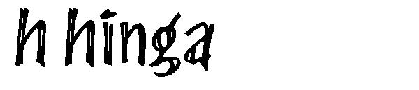 h hinga字体