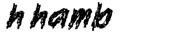h hamb字体