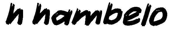 h hambelo字体