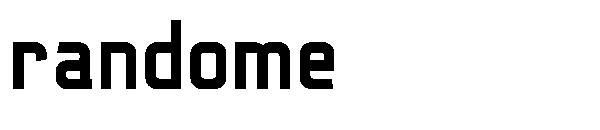 Randome字体