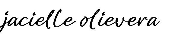 jacielle olievera字体