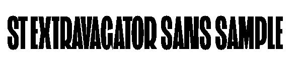 st extravagator sans sample字体