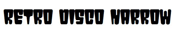retro disco narrow字体