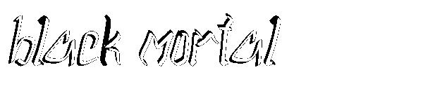 black mortal字体