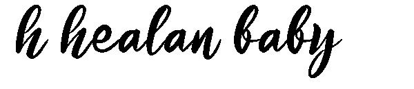 h healan baby字体