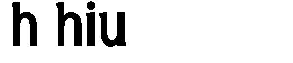 h hiu字体