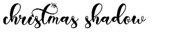 christmas shadow字体