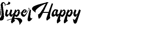 super happy字体