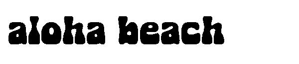 aloha beach字体