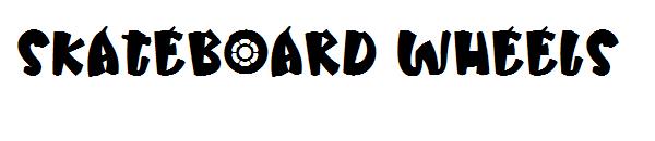 skateboard wheels字体