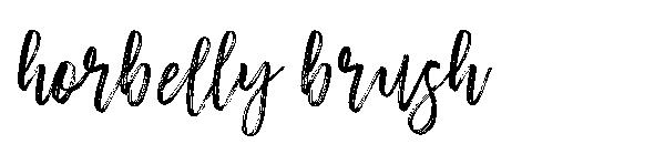 horbelly brush字体