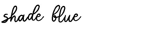 shade blue字体