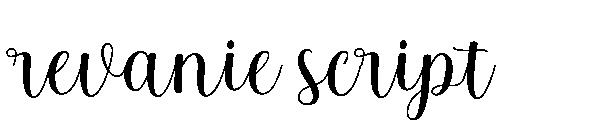 revanie script字体