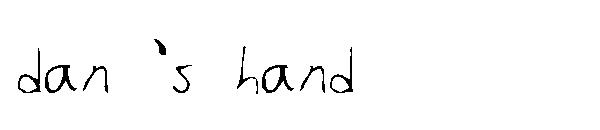 dan 's hand字体