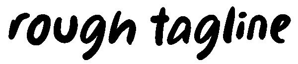 rough tagline字体