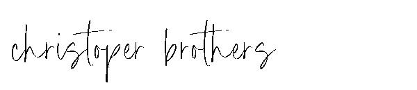 christoper brothers字体