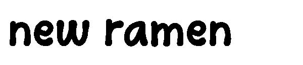 New ramen字体