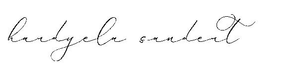 hardyela sandert字体