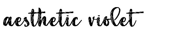 aesthetic violet字体