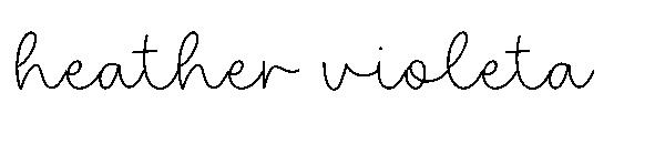 heather violeta字体