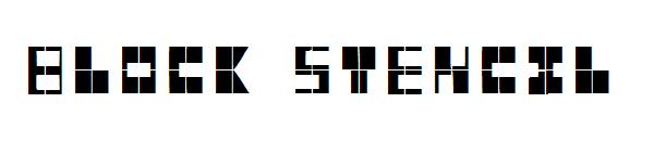block stencil字体