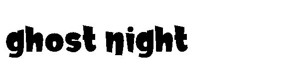 ghost night字体