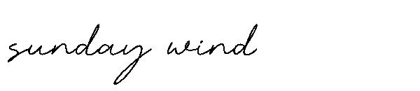 sunday wind字体