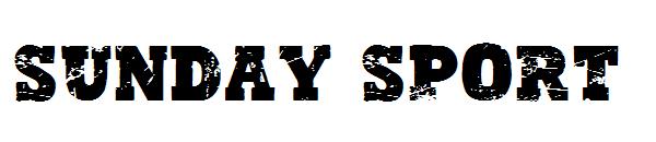 sunday sport字体