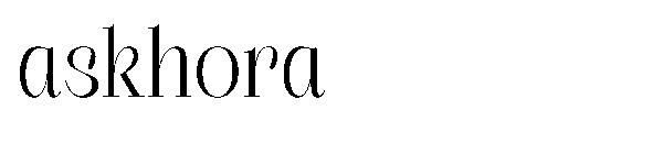askhora字体
