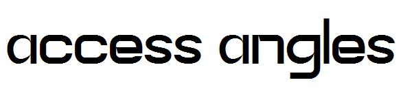 access angles字体