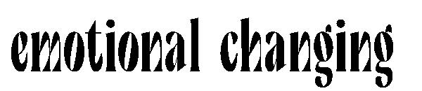 emotional changing字体