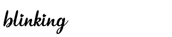 blinking字体