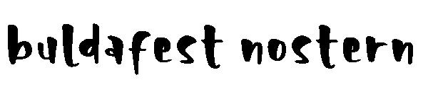 buldafest nostern字体
