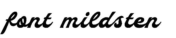 font mildsten字体
