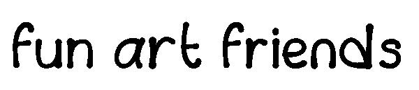 fun art friends字体