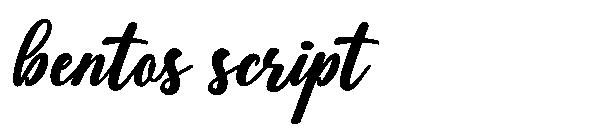 bentos script字体
