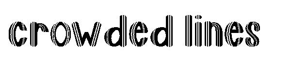 crowded lines字体