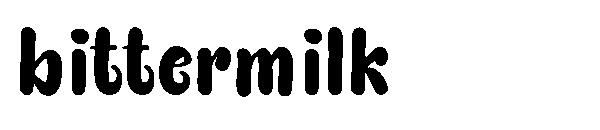 bittermilk字体