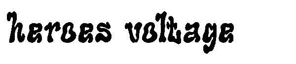 heroes voltage字体