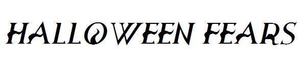 halloween fears字体