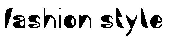 fashion style字体