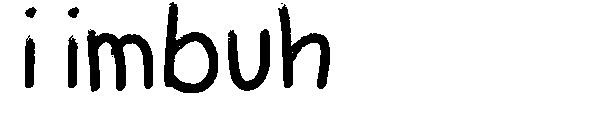 i imbuh字体
