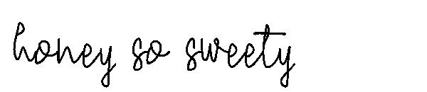 honey so sweety字体