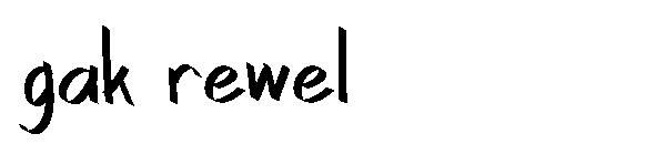 gak rewel字体