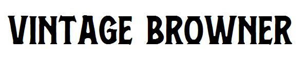 vintage browner字体