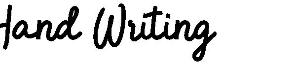 hand writing字体
