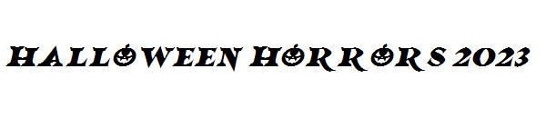 halloween horrors 2023字体
