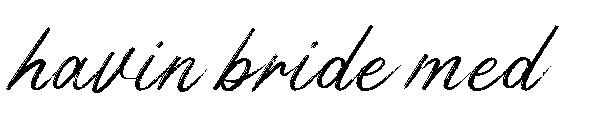 Havin bride med字体