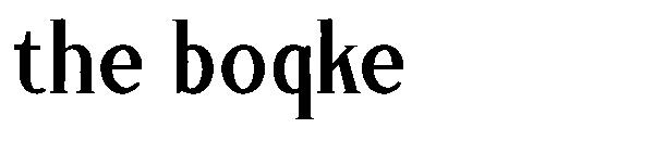 The boqke字体